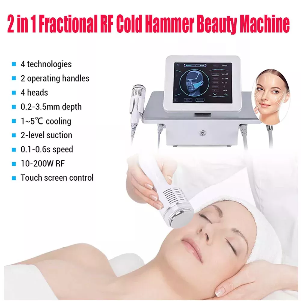 Portable 2 in 1 MNRF Fractional RF Microneedling Antiaging Facial Lifting Machine
