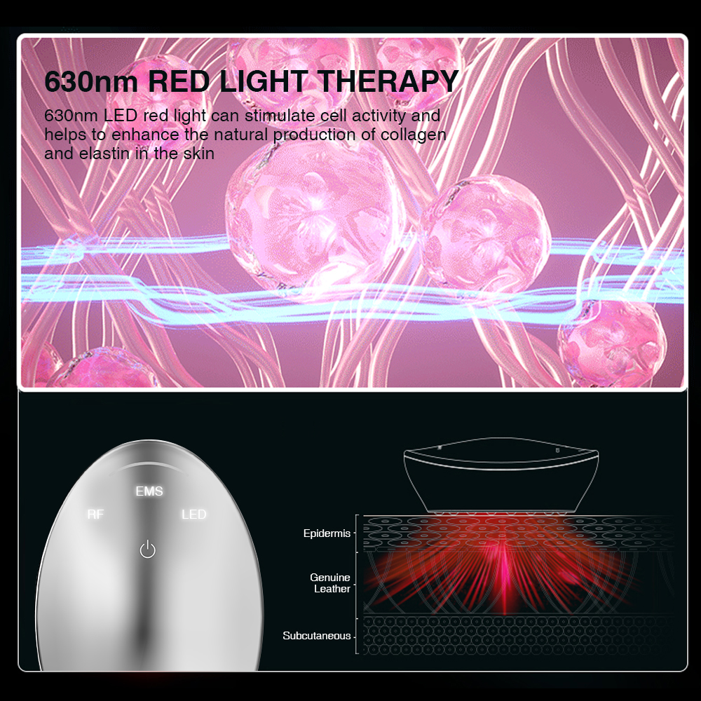 Advanced EMS, RF, and Red & NIR Light Therapy for Face and Body